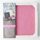 Philip Whitney Message Sign Board Pink with White Frame 14" x 14" New Model