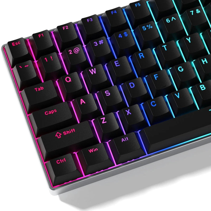 Womier Keycaps 60 75 100 Percent Cherry Keycaps, Shine through PBT Custom Model