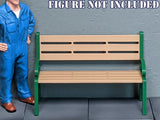 1/24 1/25 Scale Park Bench - Diorama Accessory (G Scale, set of 2) Model