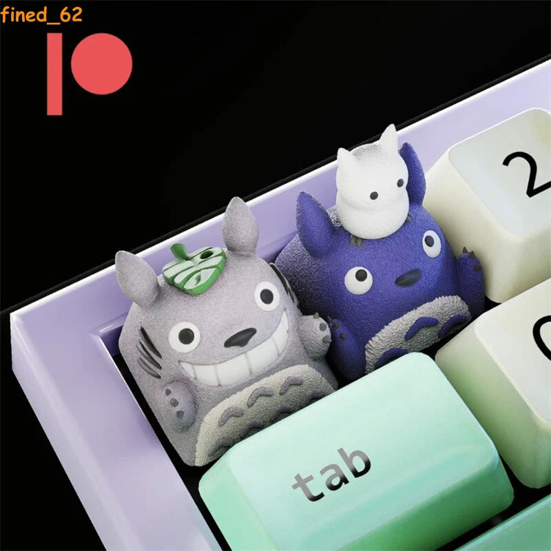 1PC MY NEIGHBOUR TOTORO Resin Keycap Key Cap For Cross Shaft Mechanical Keyboard Model