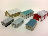 Z Scale Shed Buildings(6) - Farm / Mechanical / Maintenance Sheds Cardstock kit Model