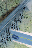 #933-3147 Walthers HO 1/87 Trestle With Deck Girder Bridge Building Kit Model