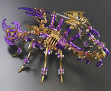Purple Gold Cyber Scorpion Metal Model Kit 454PCS 3D Puzzle DIY Model