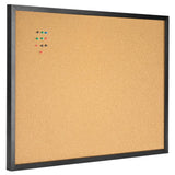 x36 Black Framed Cork Bulletin Board Wall Mount Pin Board Model