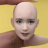 1/6 Beauty Girl 3D Girl Head Sculpture Asia StarFor 12