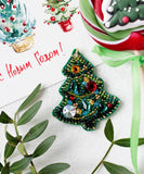 DIY Jewelry Making Kit Bead Embroidery Craft Set Christmas Tree Handmade Jewelry Model