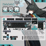 Zenless Zone Zero Hoshimi Miyabi PBT Keycap 120 Keys For Cherry MX Keypads Hot Model
