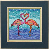 DIY Mill Hill Flowering Flamingos Laurel Burch Counted Cross Stitch Kit Model