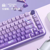 Cartoon Purple Cat Keycap 135/158 Keys PBT Cherry H for Mechanical KEYBOARD Gift Model