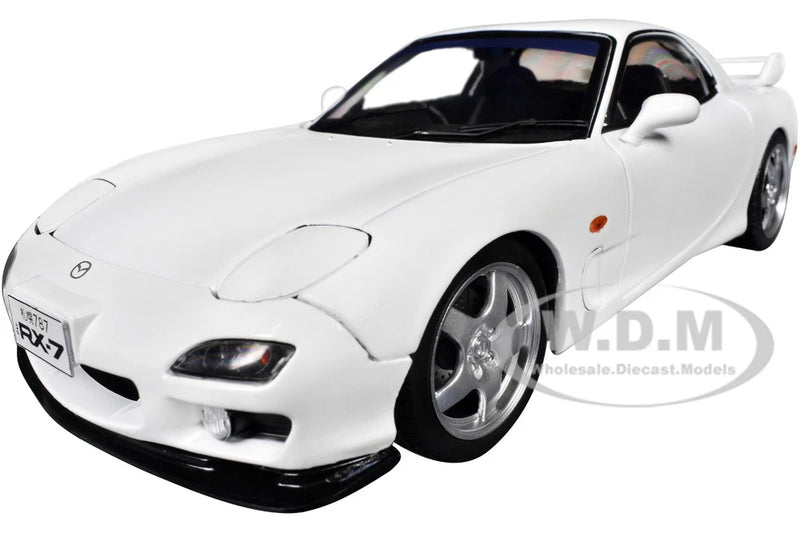 2001 MAZDA RX7 TYPE RS (FD3S) RHD WHITE 1/18 DIECAST MODEL BY SOLIDO S1810607 Model