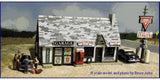 Blair Line LLC 081 N Scale Ernie's Gas Station Kit Unassembled Wood Kit Model
