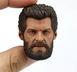 1/6 Hugh Jackman Logan Head Carved Model DIY 12inches Figure Model