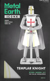 Fascinations ICONX TEMPLAR KNIGHT 3D Laser Cut Steel Metal Earth Model Kit Model