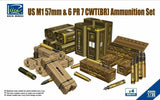 Riich Models RE30009 1/35 US M1 57mm & 6 PR 7 CWT (BR) Ammunition Set Model