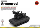 SSMODEL 1/200 Rheintochter auf E-100 german tank Resin MODEL KIT TSS2000510 Model