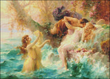 Needlework Crafts Full Embroidery Counted Cross Stitch Kits - Sea Nymphs Wave Model