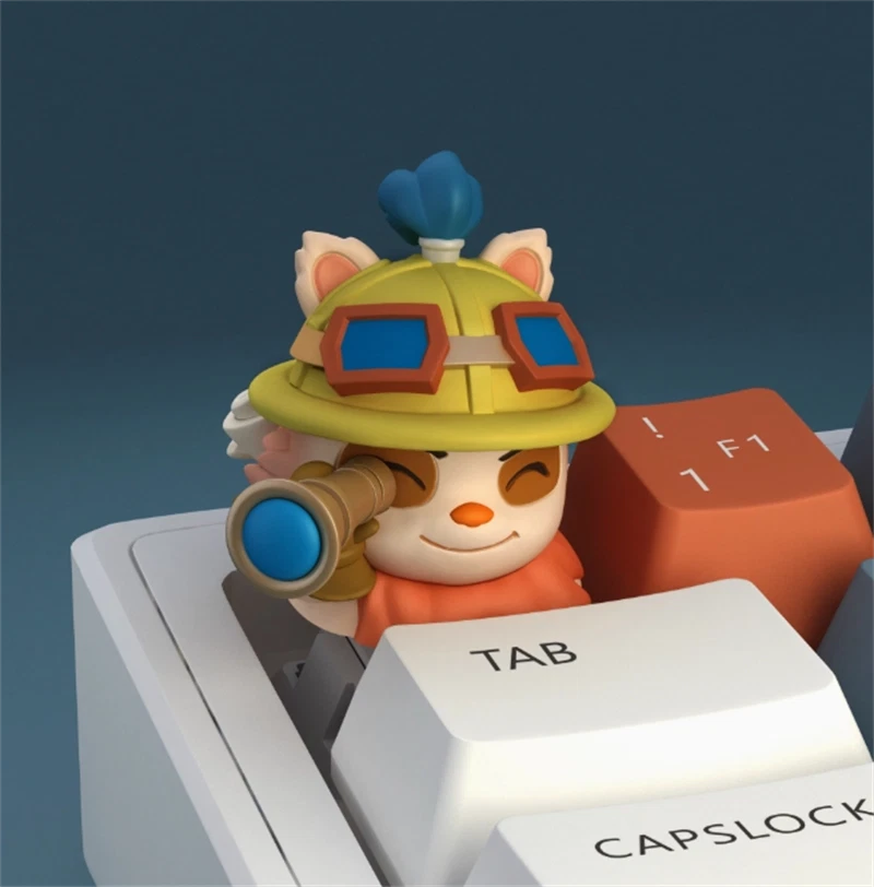 Hot Selling League Of Legends Teemo Handmade Keycap For Mechanical Keyboard New Model
