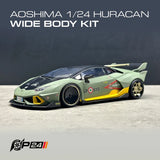 1:24 ScaleAoshima 1/24 Lamborghini Huracan LP610 Fighter Jet Inspired Wide Body Model
