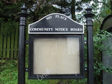 Photo 6x4 No Place Community Notice Board Stanley/NZ1952 Not a lot happe c2010 Model