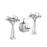 3D Metal Puzzle Cable Car Assembly Model DIY Toys Creativity Adult Manual Gift Model