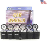 Upgrade Your Model Cars: 6 Chrome Rims with Tires & Breaks - 1:24 Scale Model