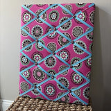 Vera Bradley Ribbon Memory Photo Board Rectangle 18" x 24" x 1" ~ Cupcake Pink Model