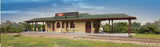 DINNER BELLE STATION RESTAURANT w/CANOPIES HO Scale KIT WALTHERS 933-3470 NEW Model