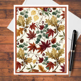 Autumn Leaves Card Making Kit, DIY Greeting Cards, EZ Budget Greeting Cards Model