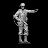 1/16 WW2 US Army Officer Soldier RESIN FIGURE MODEL KIT Unassembled Unpainted Model
