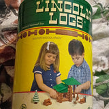 Lincoln Logs Winter Woodlands 45-Piece Building Set Canister Model