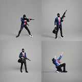1/64 Scale Robbers Passers-by Scene Props Finished Model For Car Vehicles Toys Model