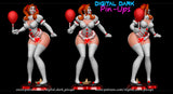18+ Sexy IT Pennywise Pinup Figure NSFW Fanart Multi Scale Unpainted Unassembled Model
