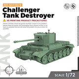 MRY-SFW SS72819 1/72 25mm Military Model Kit Challenger Tank Destroyer Model