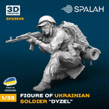 Ukrainian soldier Dyzel Scale Figure Model 1:35 Spalah SP23635 Model
