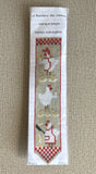 Le Bonheur des Dames bookmark counted cross stitch kit "Hen", 5x20cm, DIY Model