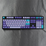 Vaporwave Theme Purple Keycap 129 Keys Cherry Profile PBT For MX Model