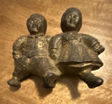 Cast Iron Cambles Kids  Children Figurine Decorative Metal Display Decor Piece Model