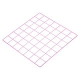 14"x14" Wire Grid Panel, 1 Pack Wall Grid Decorative Board Photo Display Pink Model