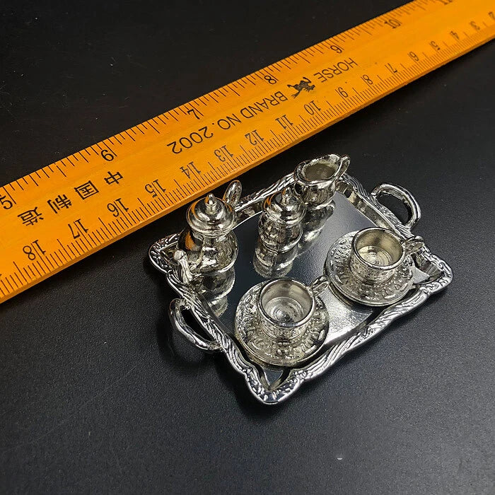 1/6 Scale Silver Cup & Teapot Model for 12" Figure Scene Accessories Model