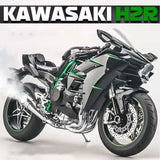 1:6 Ninja H2R Alloy Motorcycle Model w/ Key Start Smoke & Sound Effects Model