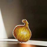 DIY Cross-stitch embroidery kit on a plastic base Onion magnet Craft gift Model