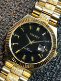 Elgin Mens Watch Display Model No Movement 40mm Gold Tone For Parts Model