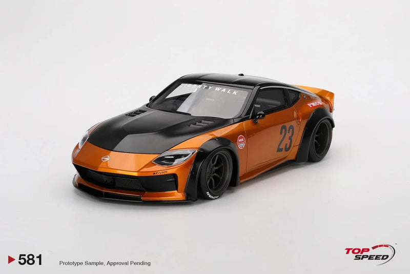 1:18 Nissan Z LB-NATION WORKS LB -- #23 Gold -- TopSpeed Model TS0581 Model