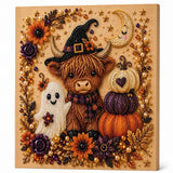 Halloween Cow Pearl Art DIY Kit Cute 3D Diamond Painting Fall Home Decor Gifts Model