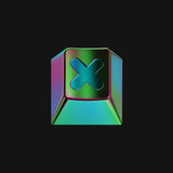 GMK Colorchrome X RAMA 'X' Brass Artisan Keycap - Chromatic Model