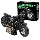 Motorcycle Building Block Kit, 1:8 Scale Building Block Set Model