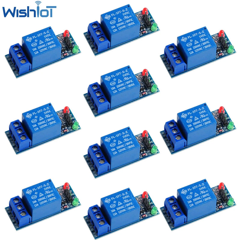 10PCS 1 Channel DC 5V Relay Switch Board Module for Arduino Raspberry Pi PIC ARM Model