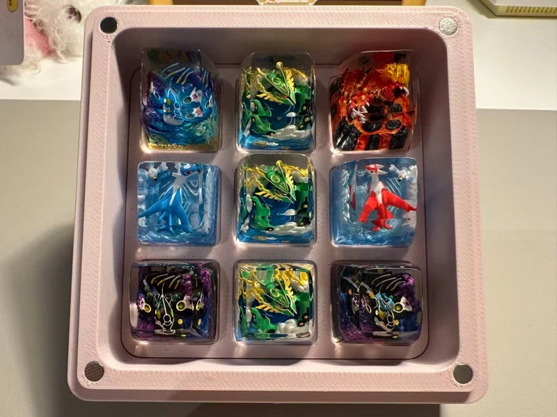 resin keycap latios, latias and mega-rayquaza | artisan resin keycaps Model