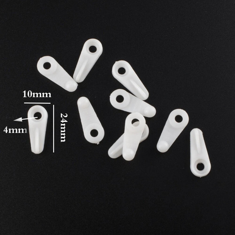 50Pcs White Picture Photo Backboard Turnbutton Plastic Fix Clip & Screws Supply Model