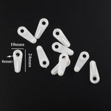 50Pcs White Picture Photo Backboard Turnbutton Plastic Fix Clip & Screws Supply Model